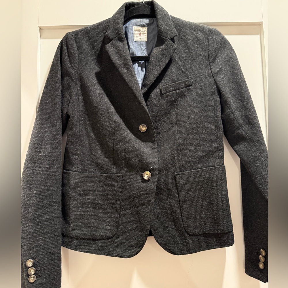 Gap Wool Gray Preppy Collegiate Style Blazer Jacket